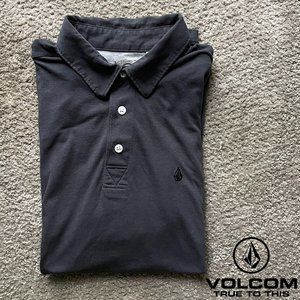 EUC! Men's Volcom dark gray Wowzer polo - sz. S